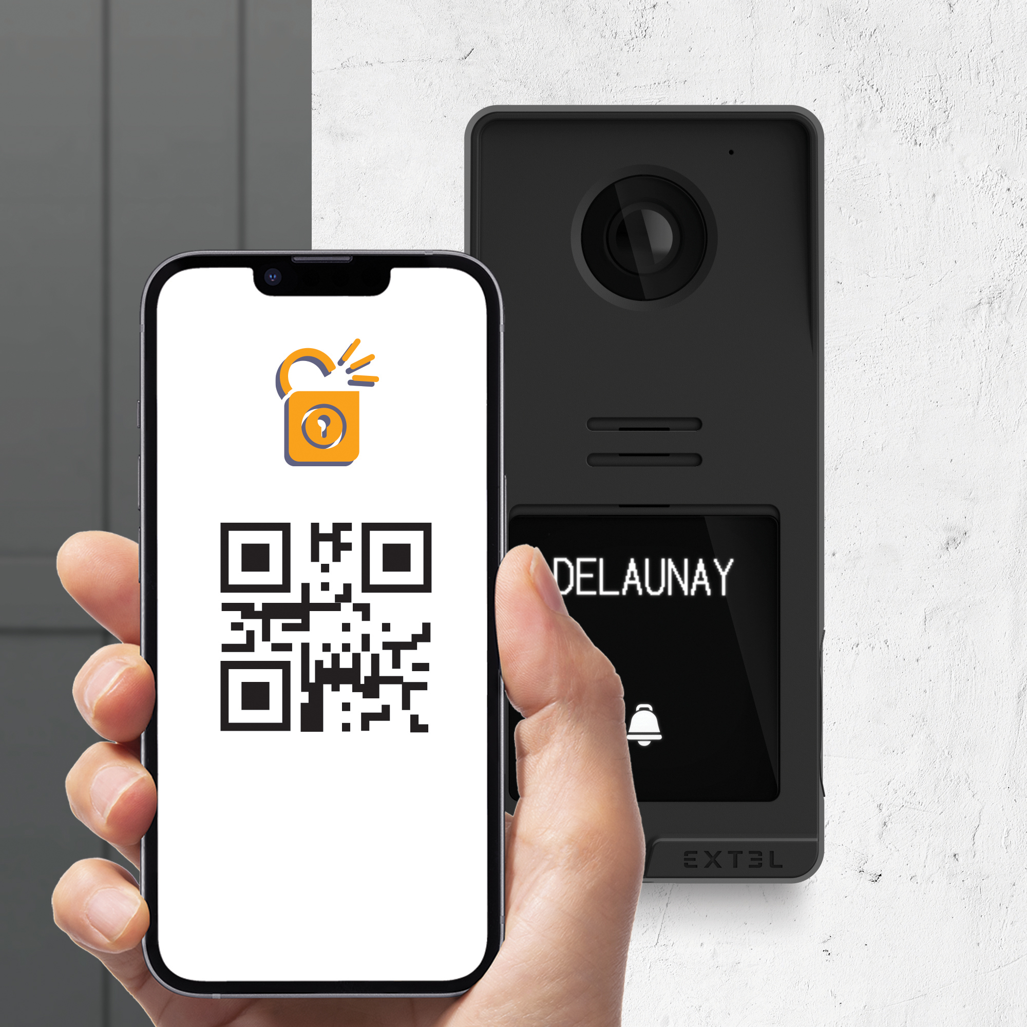 Videocitofono Smart Wifi con apertura tramite QR code Extel Digital Connect